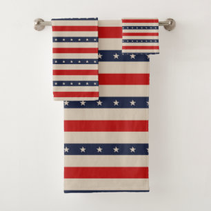 Conjunto De Toalhas Estrelas Patriotas