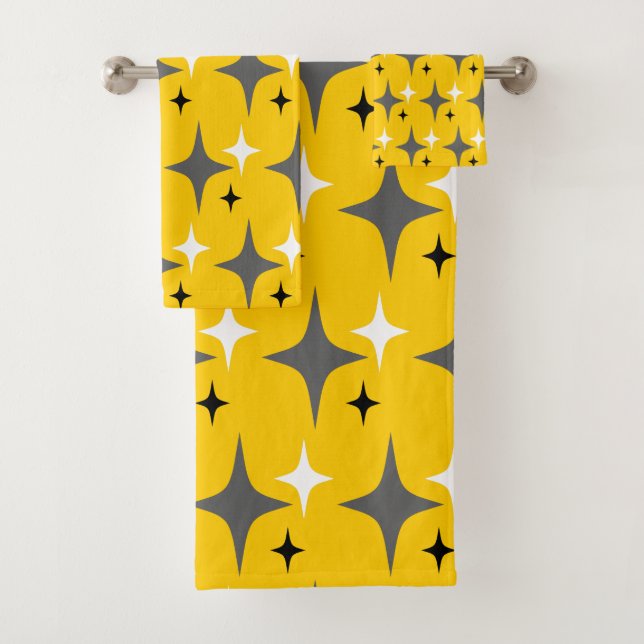 Conjunto De Toalhas Estrelas Retro (Insitu)