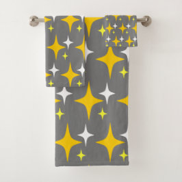 Conjunto De Toalhas Estrelas Retro