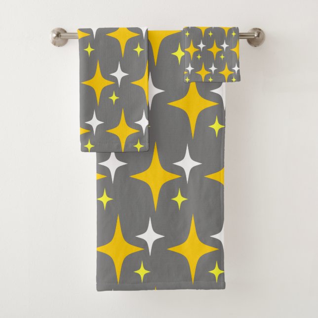 Conjunto De Toalhas Estrelas Retro (Insitu)