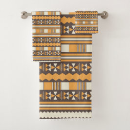 Conjunto De Toalhas etnia castanha aztec