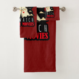 Conjunto De Toalhas Eu Só Quero Amarrar E Ver Filmes Horrores