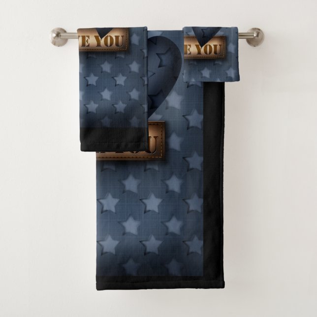 Conjunto De Toalhas Eu te amo (Insitu)