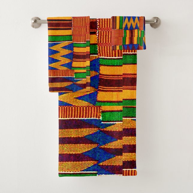 Conjunto De Toalhas Explore Kente Cloth (Insitu)
