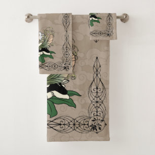 Conjunto De Toalhas Fada da sombra da magnólia