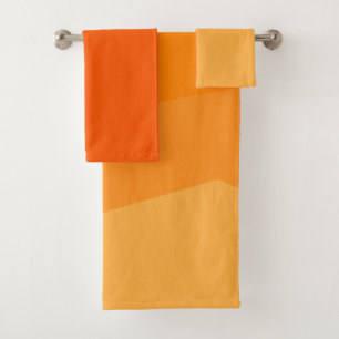 Conjunto De Toalhas Fade Laranja
