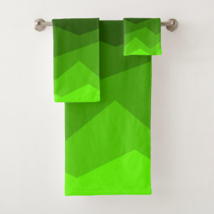 Conjunto De Toalhas Fade Verde