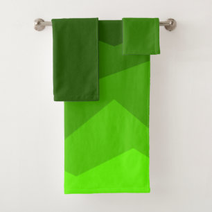 Conjunto De Toalhas Fade Verde