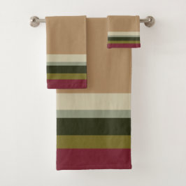 Conjunto De Toalhas Faixa do Designer Acentuada