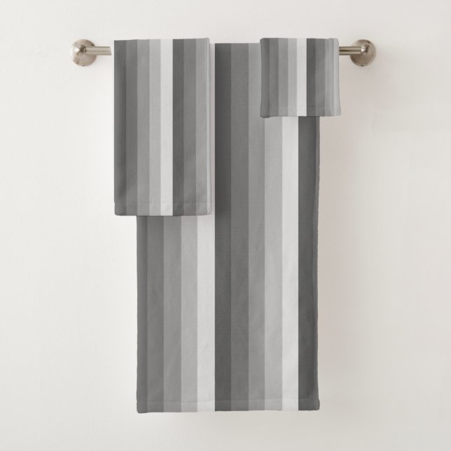 Conjunto De Toalhas faixas de sombra cinza (Insitu)