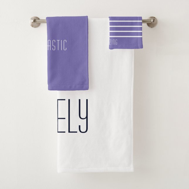 Conjunto De Toalhas Família de Periwinkle Personalizada  (Insitu)