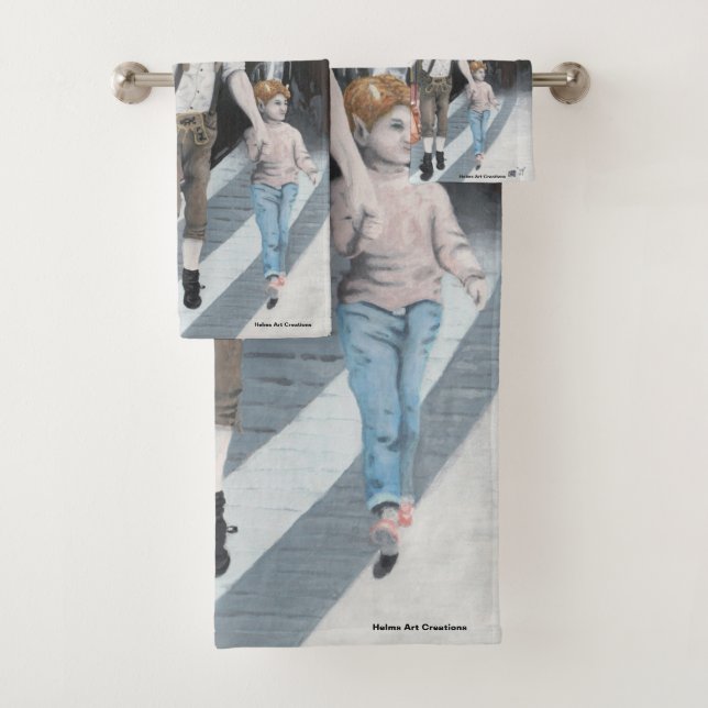 Conjunto De Toalhas Família Elf Alemã Comprando Fantasia Art Bath Towe (Insitu)