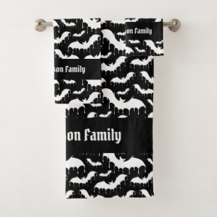 Conjunto De Toalhas Família gótico do vampiro do gótico do bastão