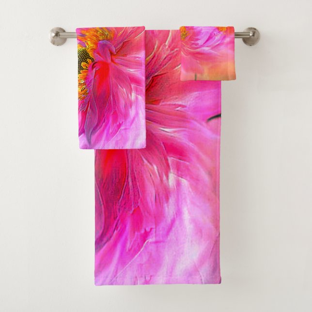 Conjunto De Toalhas Fantasia floral   (Insitu)