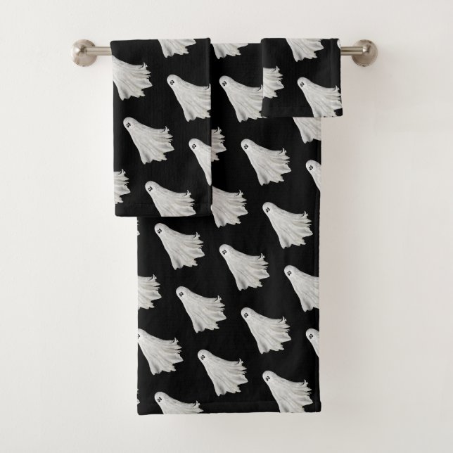 Conjunto De Toalhas Fantasma Engraçado Do Passado De Halloween (Insitu)