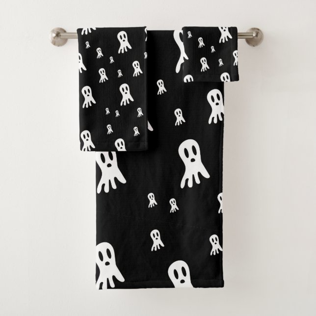 Conjunto De Toalhas Fantasmas Sombrios de Halloween  (Insitu)