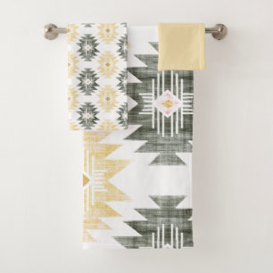 Conjunto De Toalhas Farmhouse Aztec