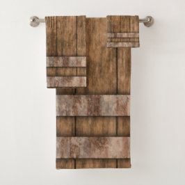 Conjunto De Toalhas Farmhouse Russo Country - Monograma