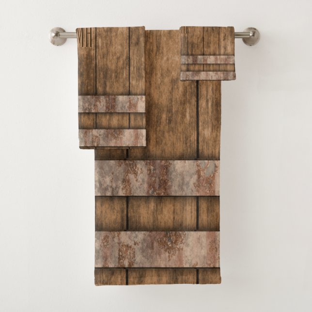 Conjunto De Toalhas Farmhouse Russo Country - Monograma (Insitu)