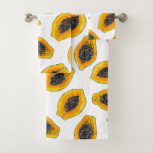 Conjunto De Toalhas Fatias de Papaya
