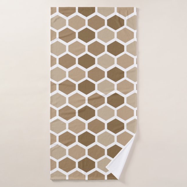 Conjunto De Toalhas Favo de Mel na Areia (Toalha de Banho)