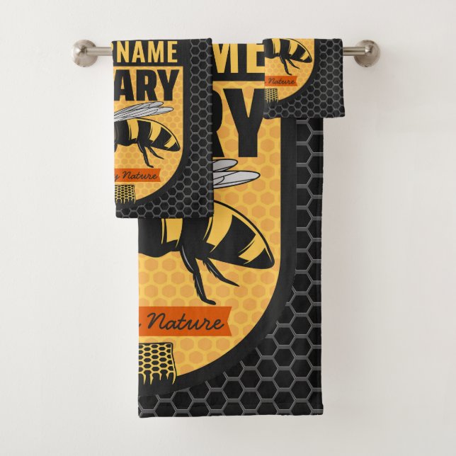 Conjunto De Toalhas Fazenda de colmeias apiárias de abelhas melíferas  (Insitu)