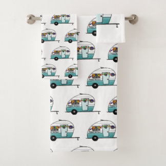 Conjunto De Toalhas Feliz Camper Van