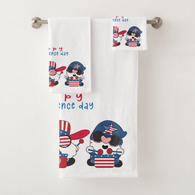 Conjunto De Toalhas Feliz Dia da Independência Gnomos (Insitu)