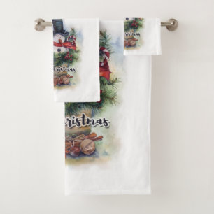 Conjunto De Toalhas Feliz Natal