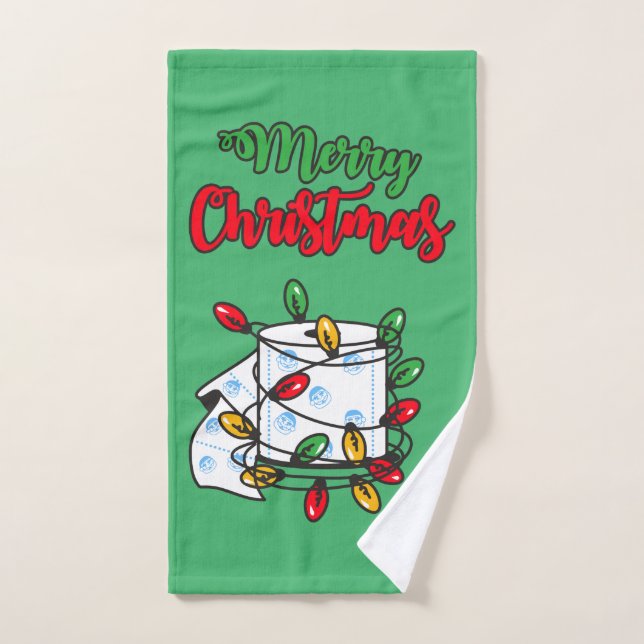 Conjunto De Toalhas Feliz Natal 2020 - Toilet Paper Edition (Toalha de mão)