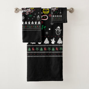 Conjunto De Toalhas Feliz Natal Engraçado