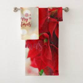 Conjunto De Toalhas Feliz Natal, Poinsettia de Natal