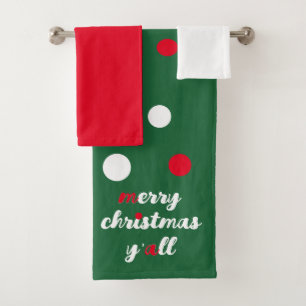 Conjunto De Toalhas Feliz Natal Y