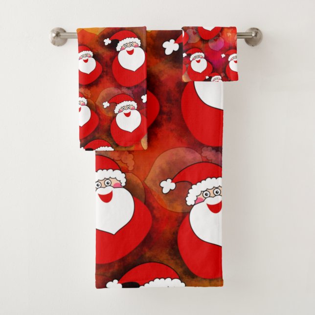 Conjunto De Toalhas Feliz Pai Natal Sem Olhos (Insitu)