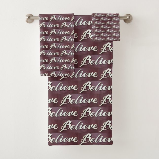 Conjunto De Toalhas Feriado de Gráficos "Eu acredito" (Insitu)