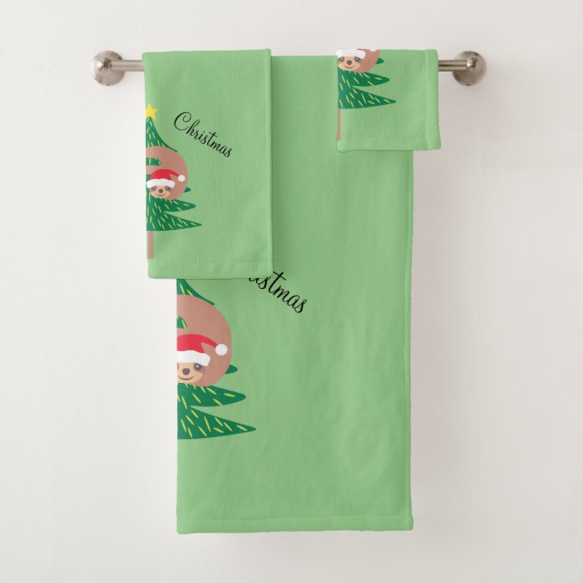 Conjunto De Toalhas Feriado de Natal Verde-claro (Insitu)