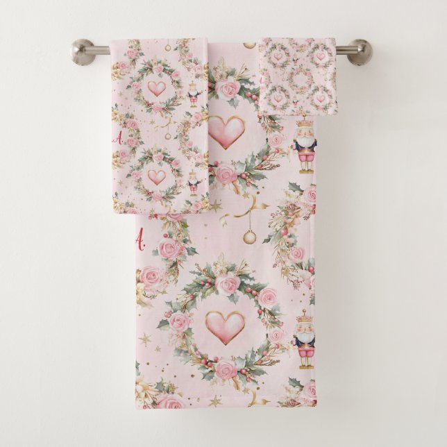 Conjunto De Toalhas Feriado - Feliz rosa - Feriado - Fia Personalizada (Insitu)