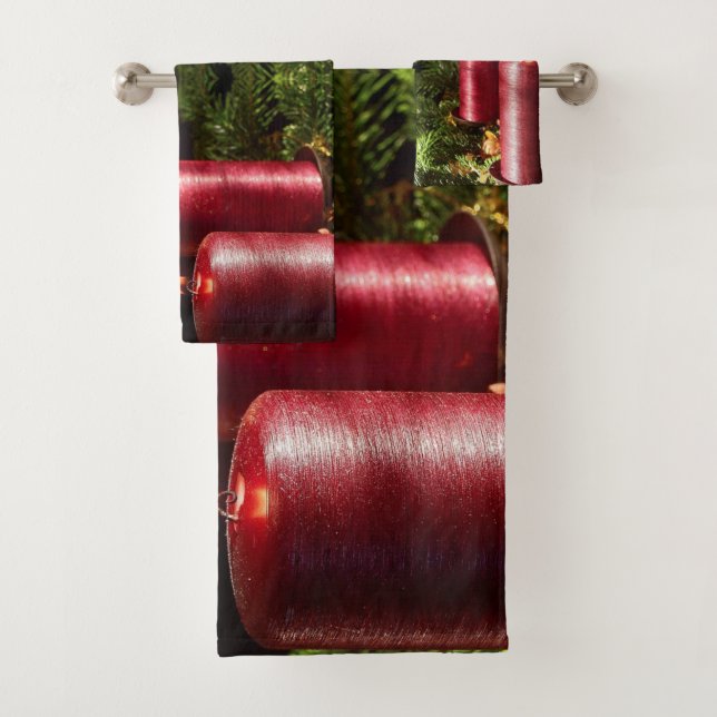 Conjunto De Toalhas Feriados de inverno da Celebração de Natal nas Vel (Insitu)