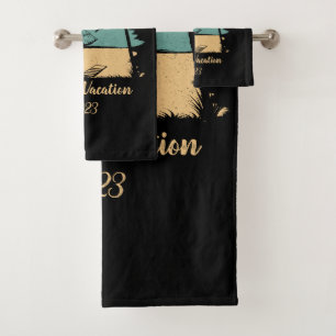 Conjunto De Toalhas Férias familiares personalizadas