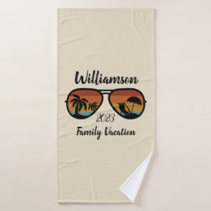 Conjunto De Toalhas Férias familiares personalizadas