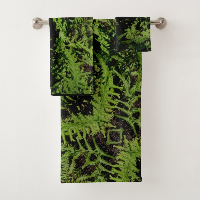 Conjunto De Toalhas Ferns do Chão da Floresta (Insitu)