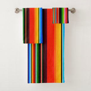 Conjunto De Toalhas Festa Mexicana Serape Design Sudoeste