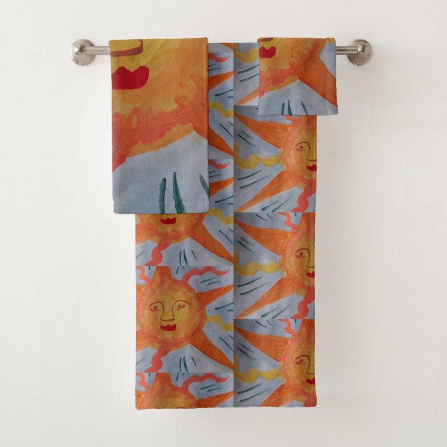 Conjunto De Toalhas Fiery Sun (Insitu)