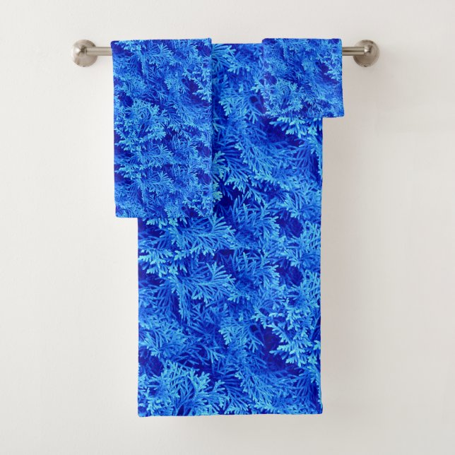 Conjunto De Toalhas Fir Azul (Insitu)