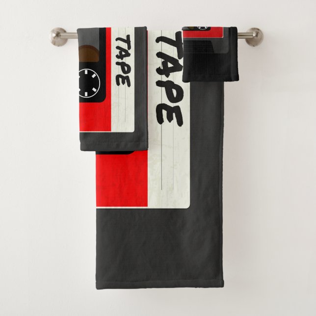 Conjunto De Toalhas Fita Red Mix - Presente Retroativo Dos Anos 80 E 9 (Insitu)