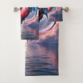 Conjunto De Toalhas Flamebound Heart of the Moon – Gothic Cosmic Love 