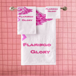 Conjunto De Toalhas Flamingo Glory