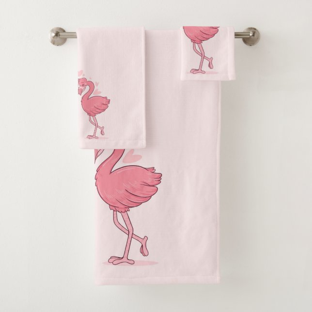 Conjunto De Toalhas Flamingos (Insitu)