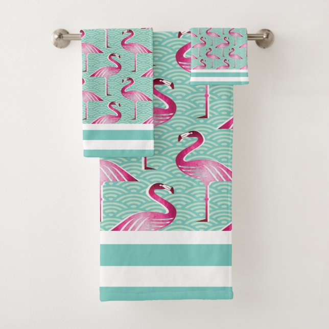 Conjunto De Toalhas Flamingos (Insitu)