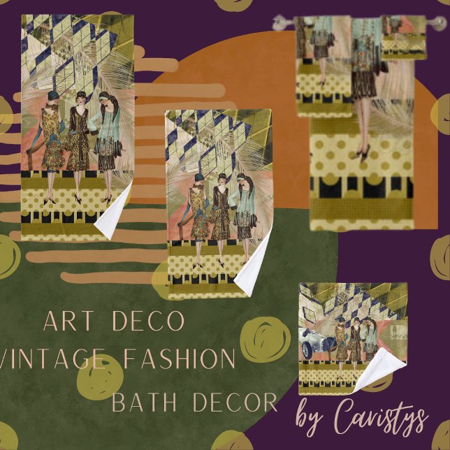 Conjunto De Toalhas Flappers Retro em Paris (Criador carregado)